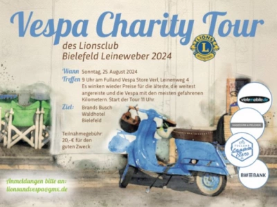 Vespa Charity Tour 2024 am Sonntag, 25.08.24